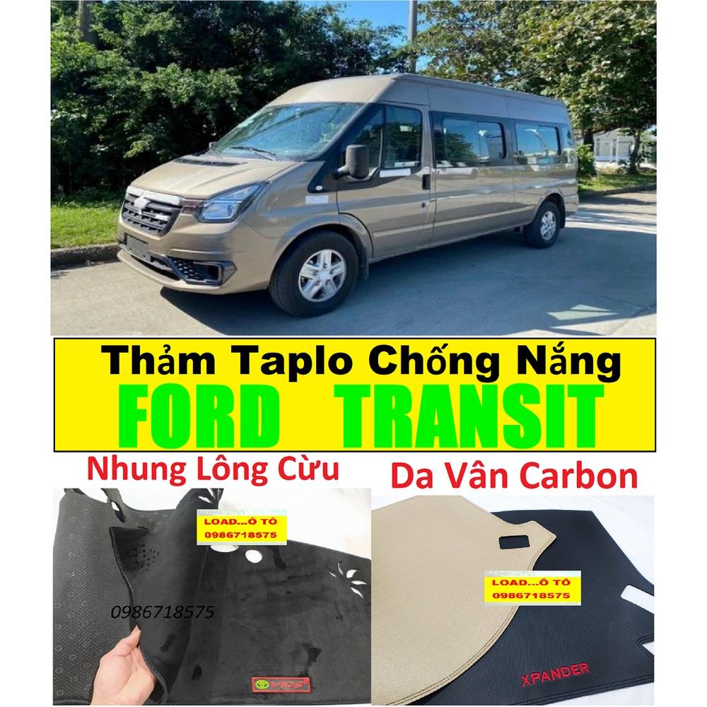 Thảm Taplo Chống Nắng Theo Xe Ford Transit Mẫu Nhung Cao Cấp