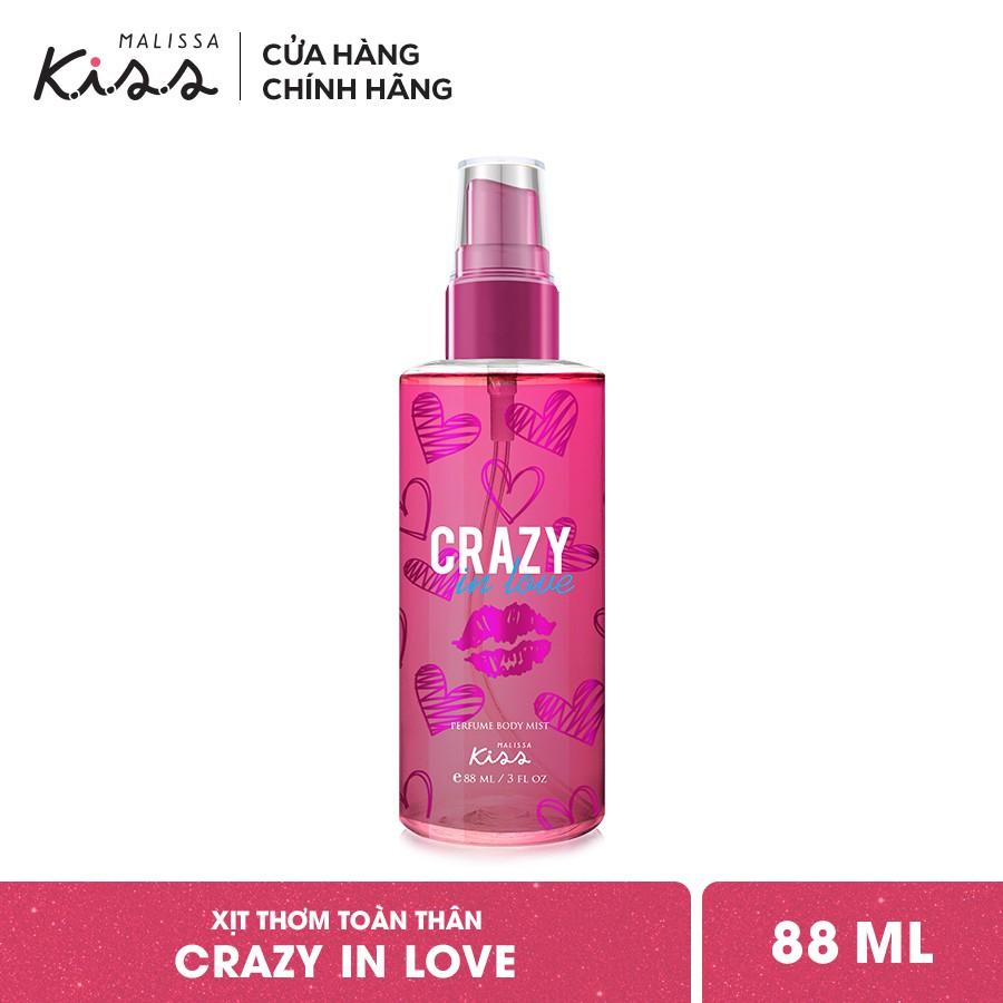 Bộ Đôi Mùi Hương Nước Hoa Malissa Kiss Body Mist Crazy In Love + Fresh Escape