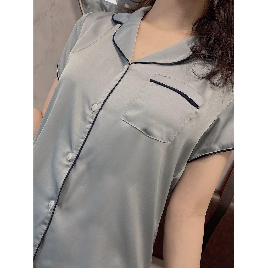 Pijama lụa trơn cao cấp mặc nhà . Bộ đồ ngủ trơn đơn giản, form dáng trẻ trung phù hợp với mọi lứa tuổi