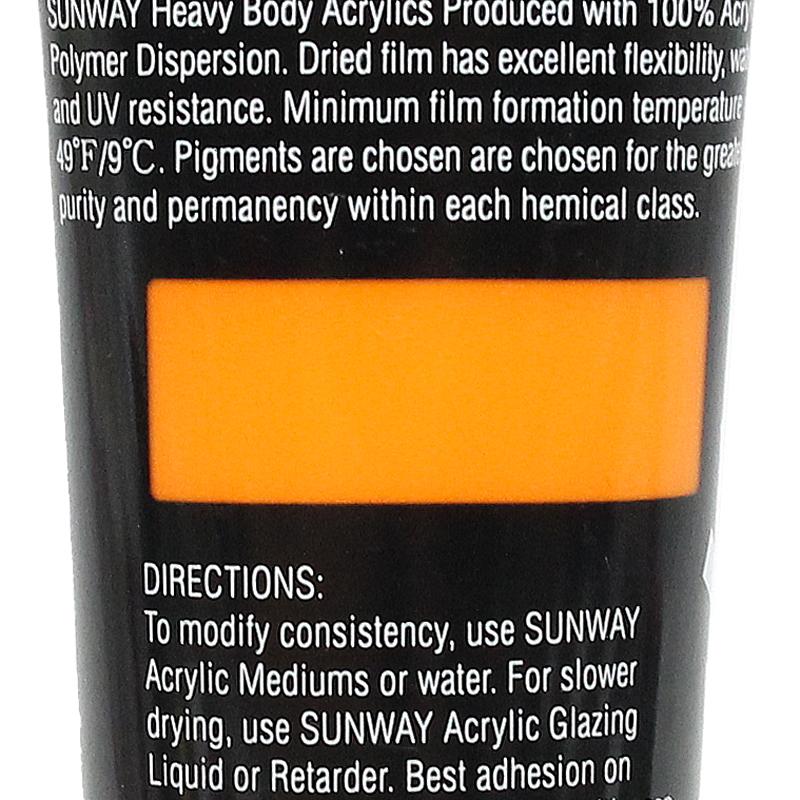 Tuýp Màu Vẽ Acrylic 75 ml - Sunway No.301 - Yellow Orange