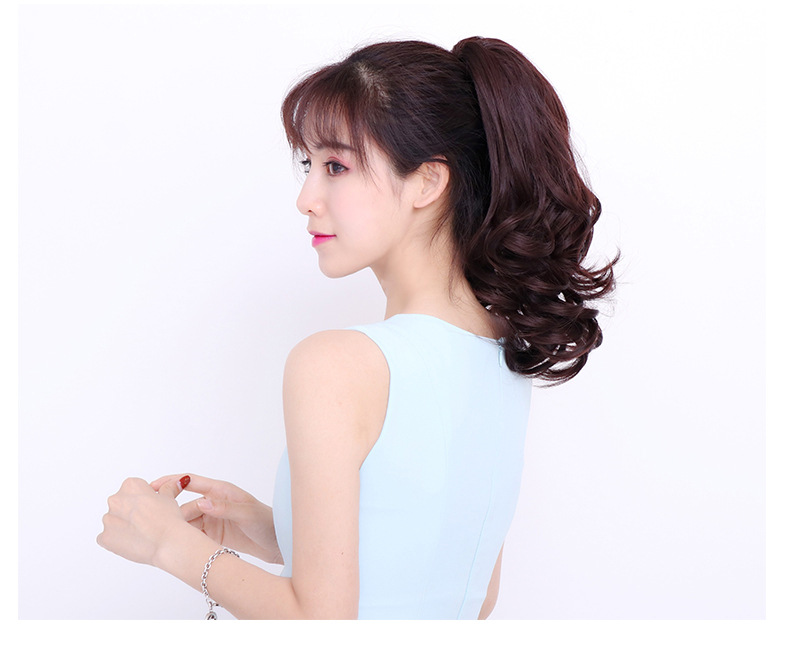 Ngoạm tóc giả xoăn lửng N152 FREESHIP Tóc giả ngoạm xoăn, kẹp ngoạm lửng, tóc giả nữ