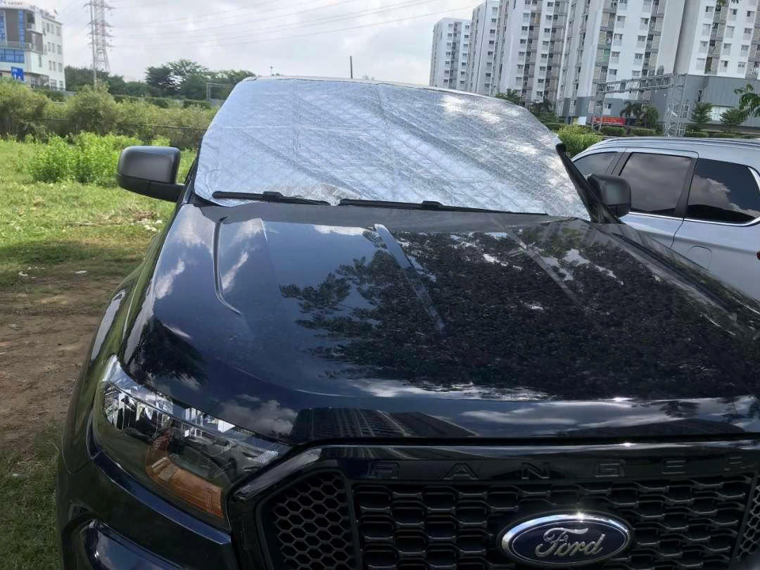 Bạt Che Nắng Kính Lái Ô Tô Chống Nóng 3 Lớp cao cấp (xe 5 chỗ và xe 7 chỗ) kèm túi xách sang trọng