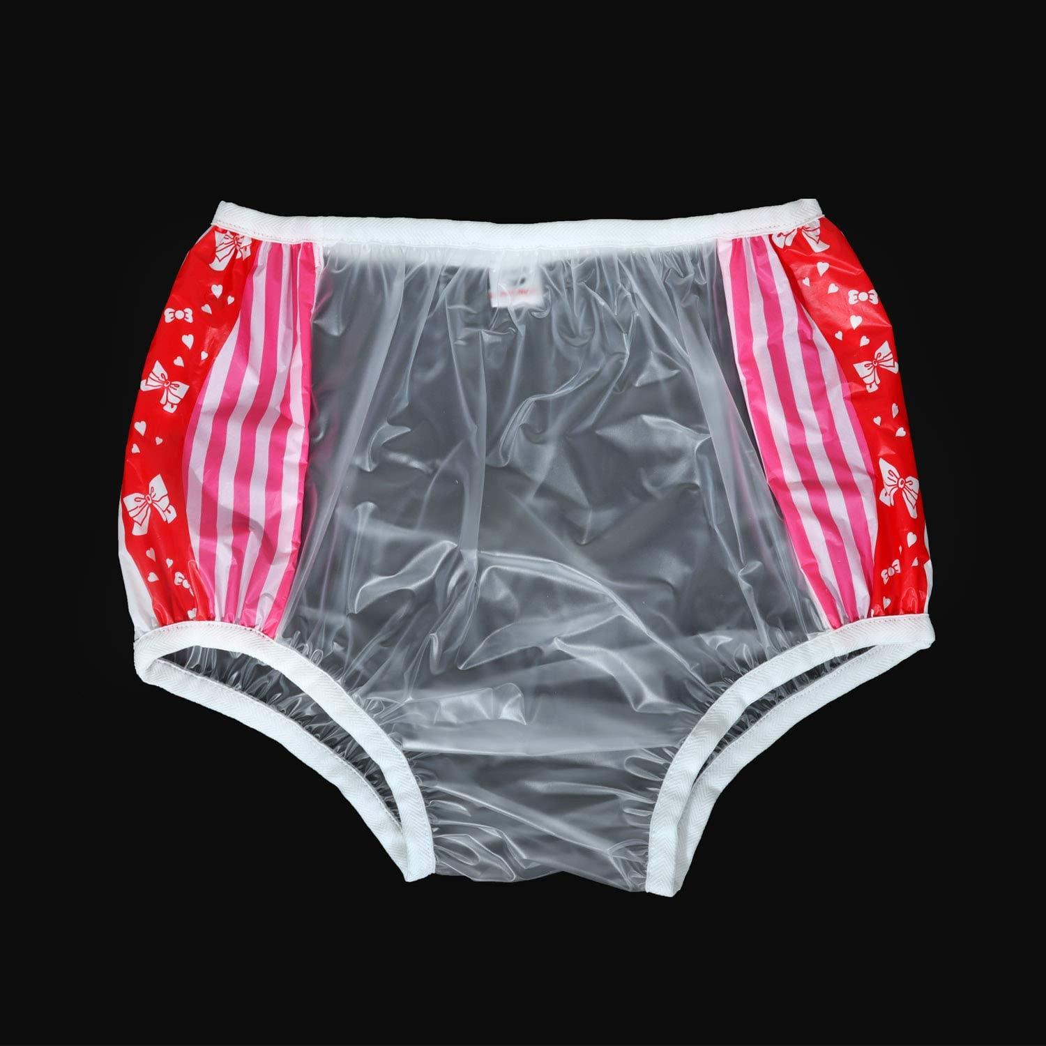 ABDL Tã Người Lớn Pvc Có Thể Tái Sử Dụng Cho Bé Quần Tã Onesize Nhựa Bikini DDLG Người Lớn Bé Mới Quần Lót Xanh Dương Tã