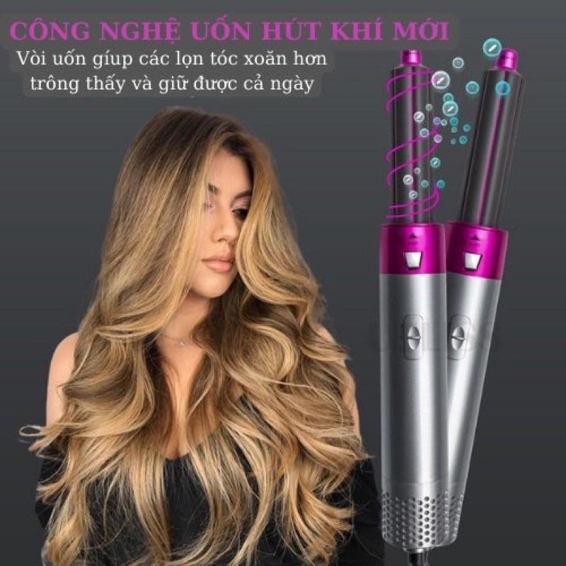 Máy Làm Tóc 5 In 1 - Máy Sấy Tóc Tạo Kiểu Styler, Uốn Duỗi Tóc Kết Hợp Lược Chải Tóc 5 In 1 - Bảo Hành 5