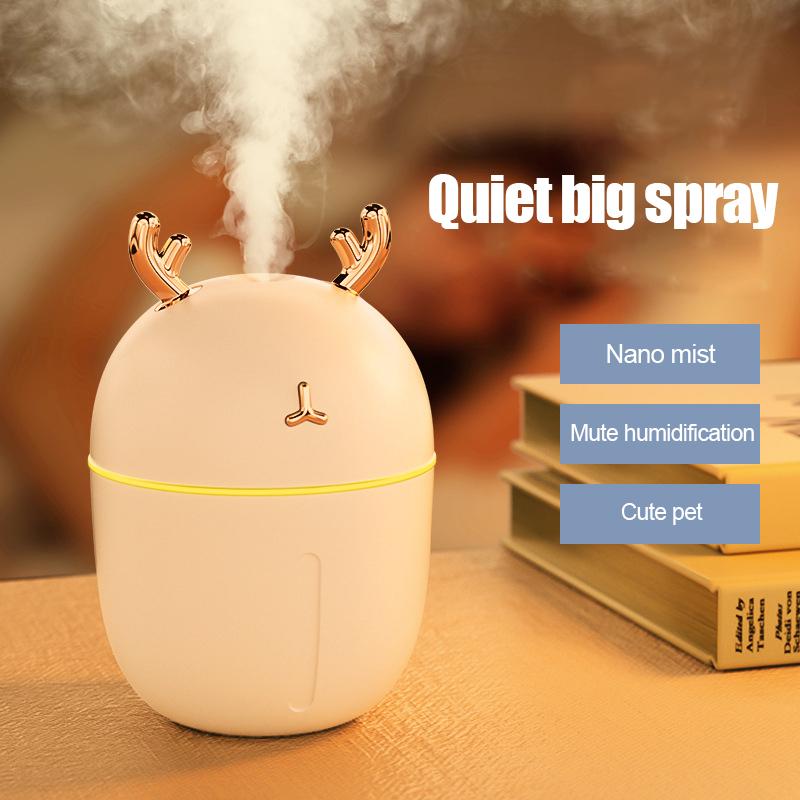 Thú Dễ Thương Máy Phun Sương Tạo Độ Ẩm Sáng Tạo Usb Cắm Nhà Xe Ô Tô Mini Thanh Lọc Không Khí Tạo Ẩm Phun Nước Bổ Sung Nhạc Cụ