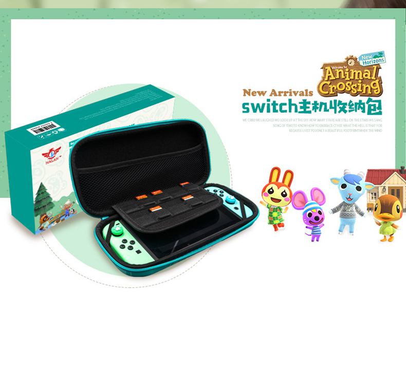 Túi đựng cho máy Switch mẫu Animal Crossing hình gấu mèo