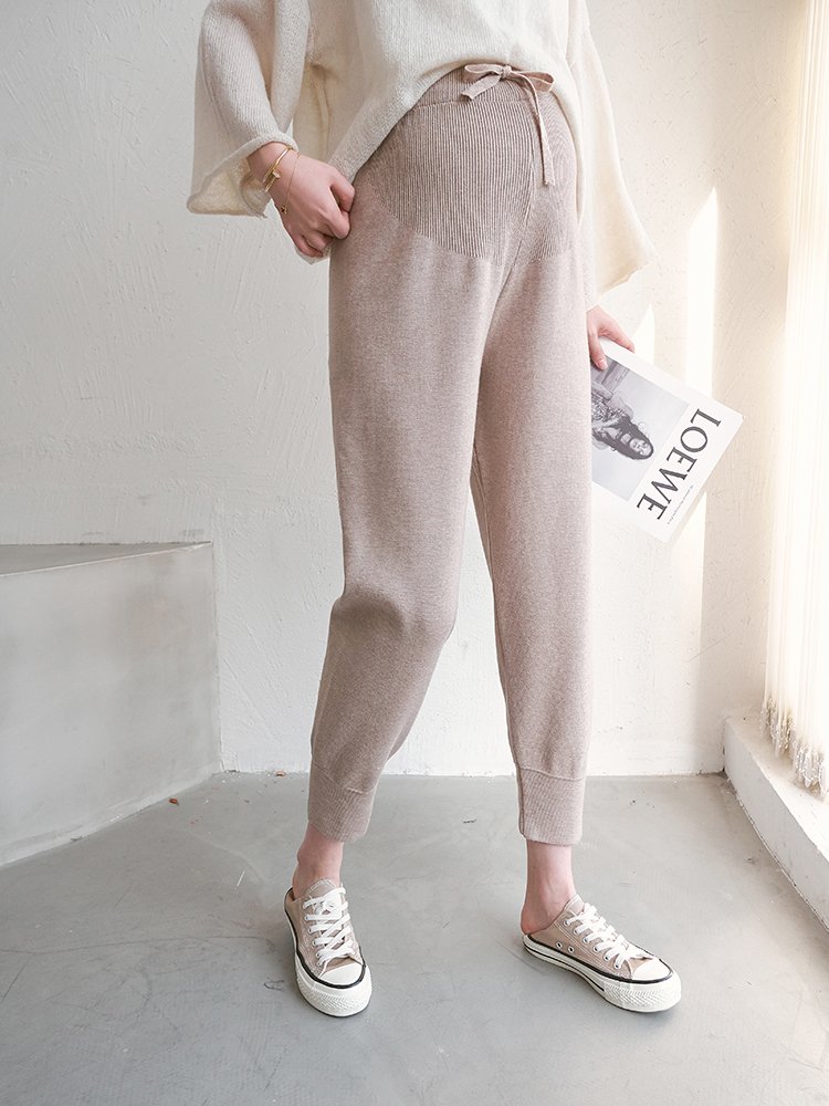 Quần bầu baggy dệt kim mặc đông xuân có size đến xxl