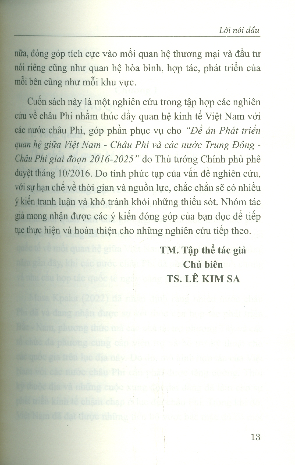Quan Hệ Thương Mại Và Đầu Tư Của Việt Nam Với Một Số Quốc Gia Châu Phi Trọng Điểm: Bối Cảnh Mới, Định Hướng Mới (Sách Chuyên Khảo)