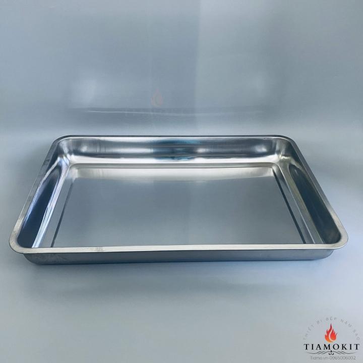 [Ảnh thật] Khay để đồ inox kích thước 40x60 sâu 7cm