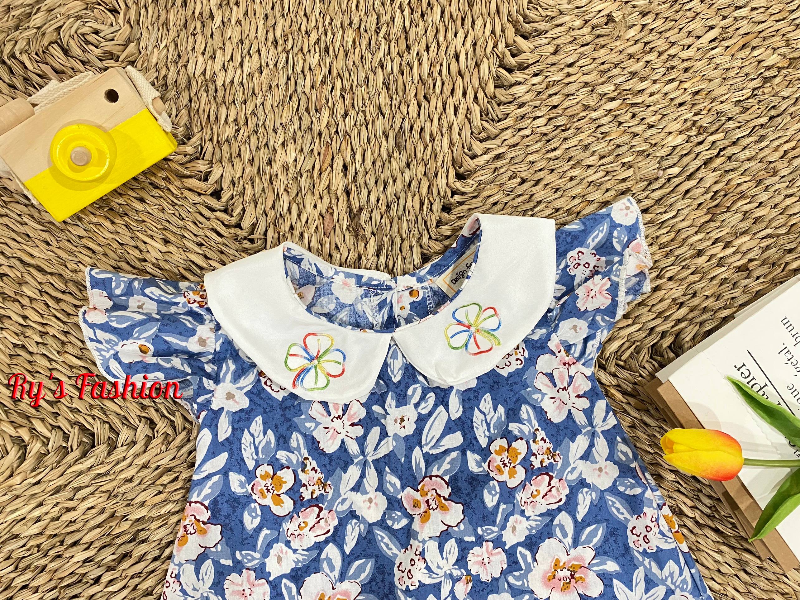 Váy hoa bé gái Cotton A03