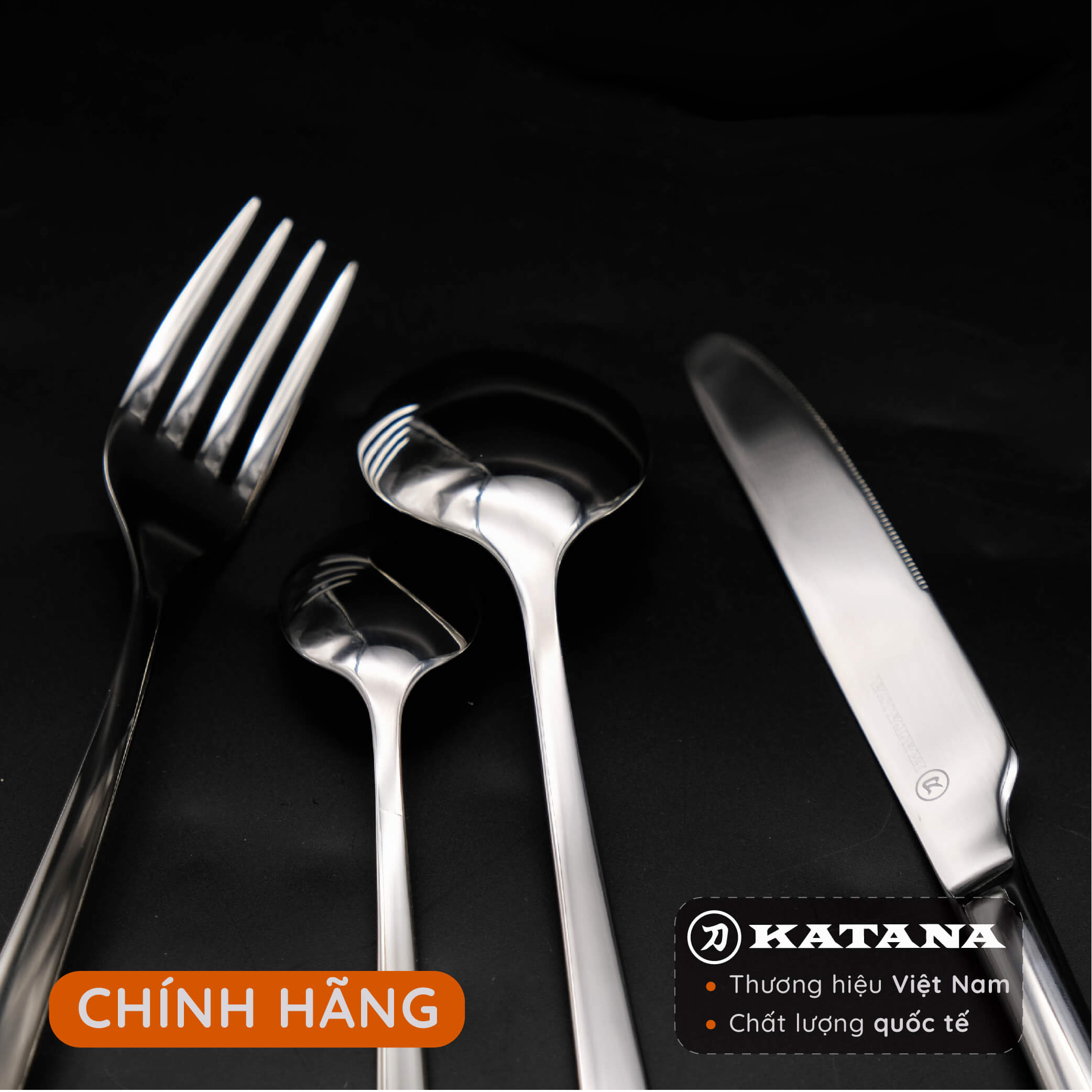 Hình ảnh Set 4 dao dĩa ăn steak KATANA - KATA110