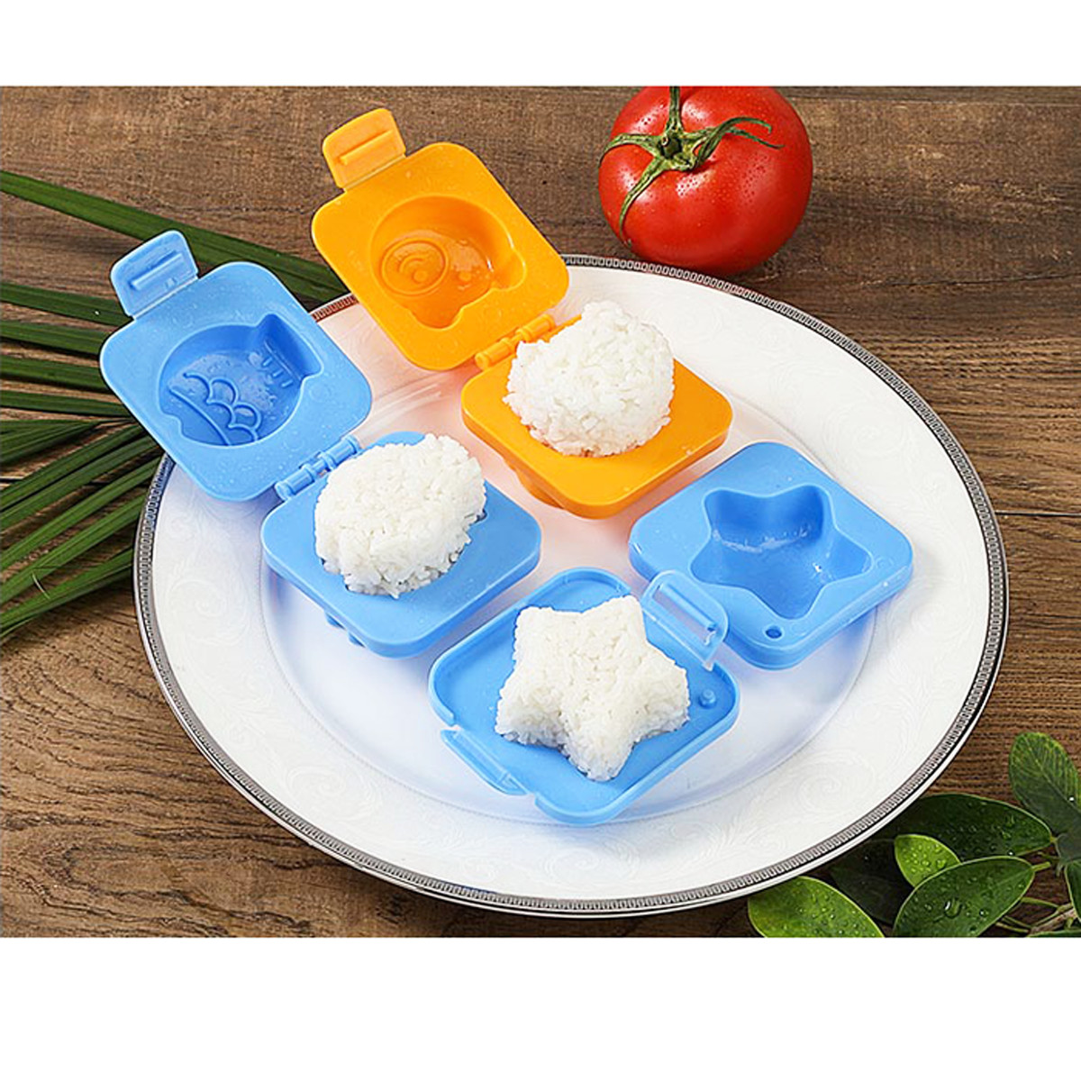 Bộ 6 khuôn cơm hình thú cho bé HT SYS - chất liệu ABS cao cấp -
