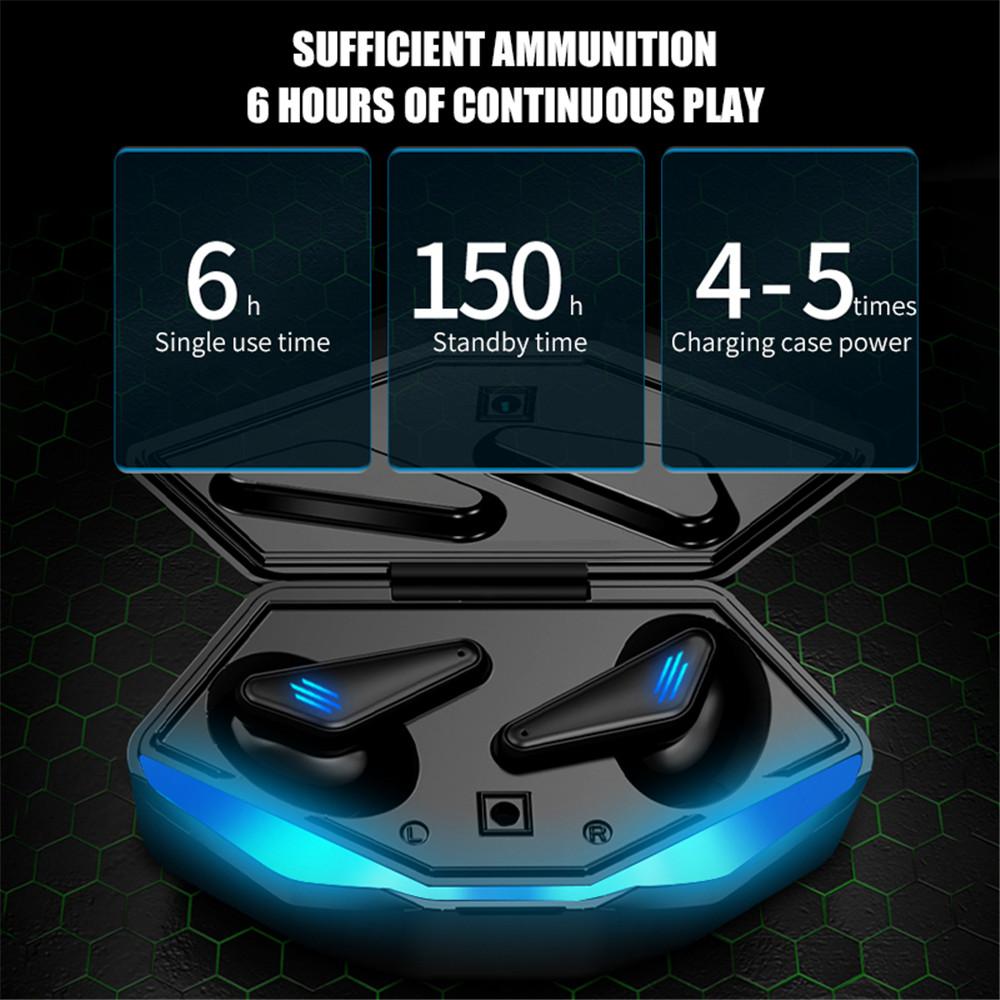 CINCATDY Tai Nghe Gaming True Wireless Earbuds Headphone Bluetooth V5.0 Phiên Bản Nâng Cấp Headset K-55