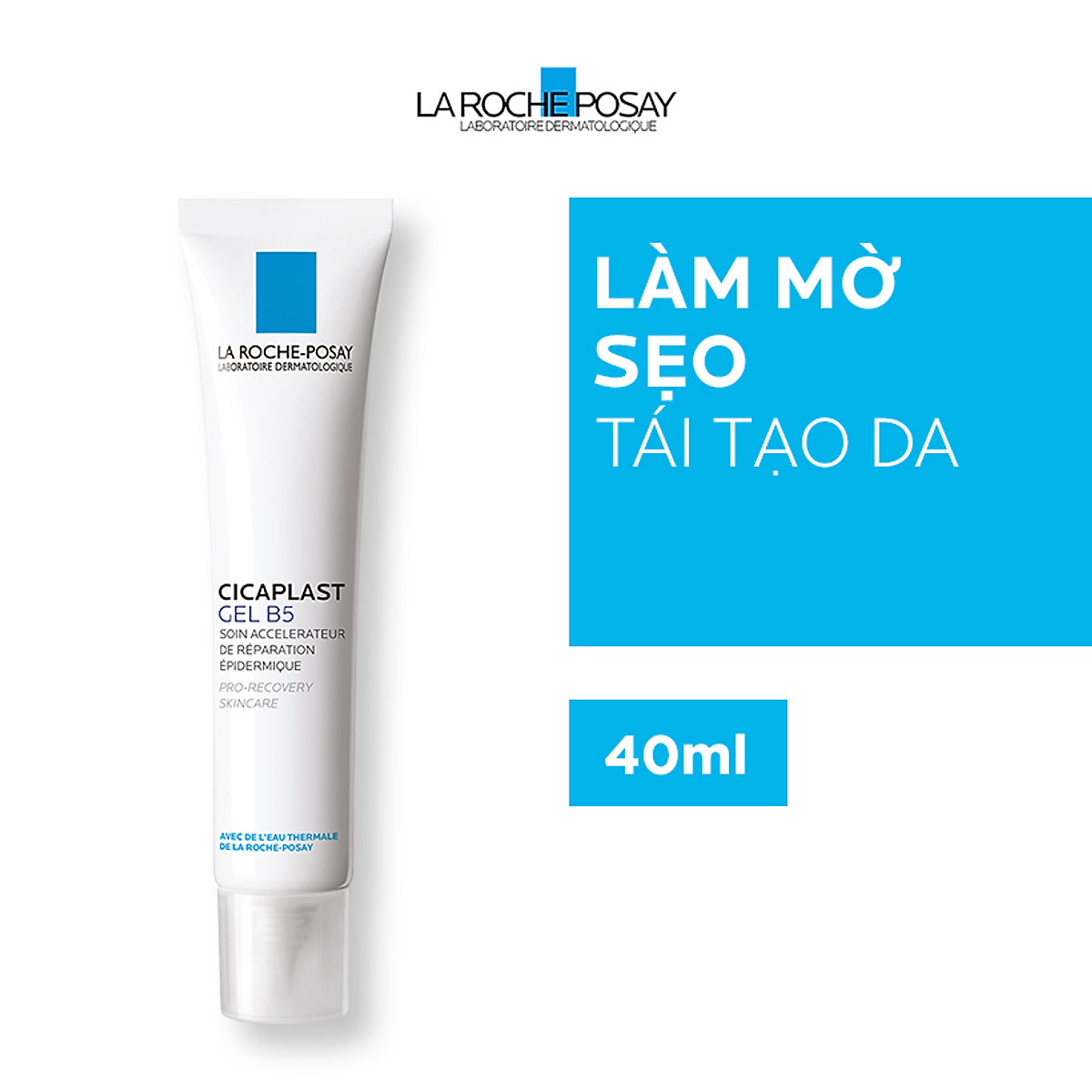 Kem Dưỡng Dạng Gel Làm Mờ Sẹo Giúp Làm Dịu, Phù Hợp Cho Trẻ Em La Roche-Posay  Cicaplast Gel B5 (40ml) - TẶNG MÓC KHÓA