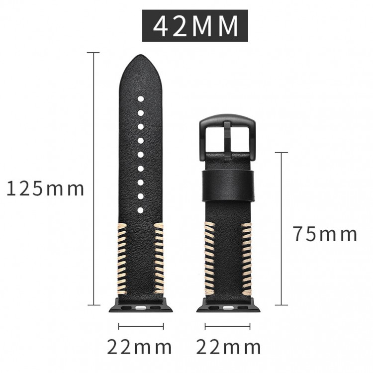 Dây Da Thay Thế Cho Đồng Hồ Thông Minh Apple Watch Series 3 2 1 5