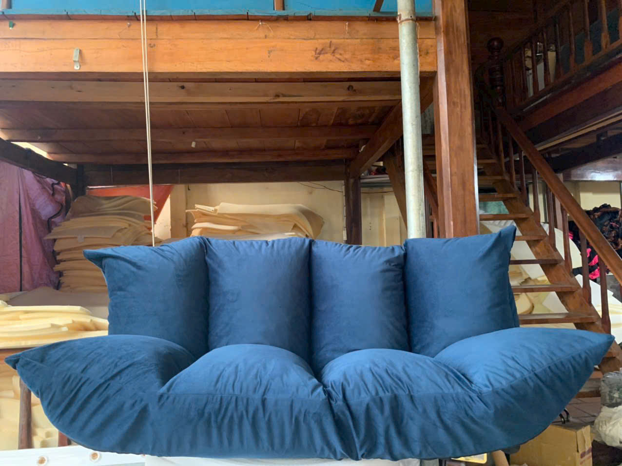 Ghế sofa lười biến hình cao cấp, ghế tựa lưng thư giãn,ghế lười tami decor Tundo KT 1m15 x 1m5 tùy chỉnh độ cao