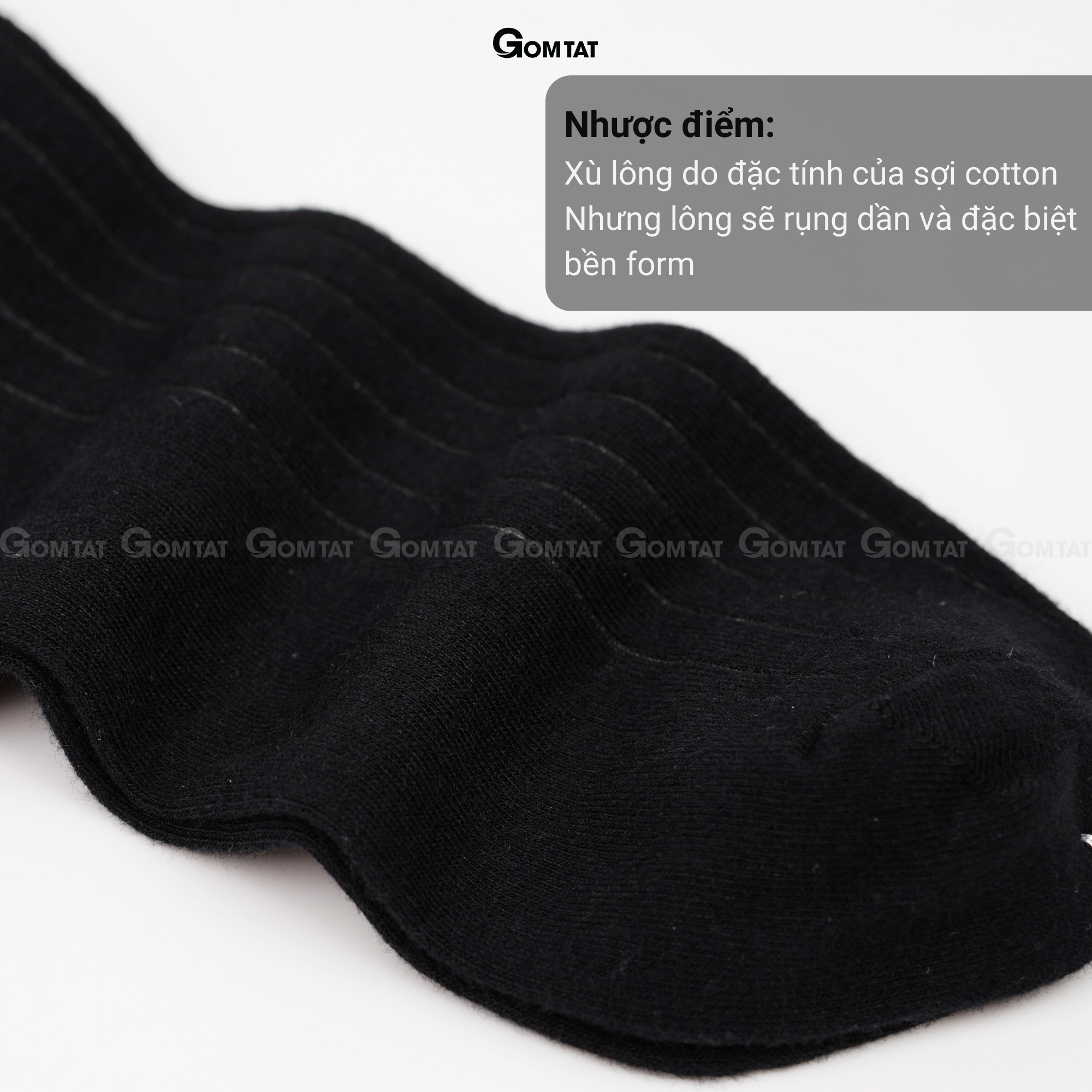Tất đi giày tây chất liệu cotton cao cấp, vớ nam công sở họa tiết gân chìm lịch lãm - GOM-TAYGANCHIM-1DOI