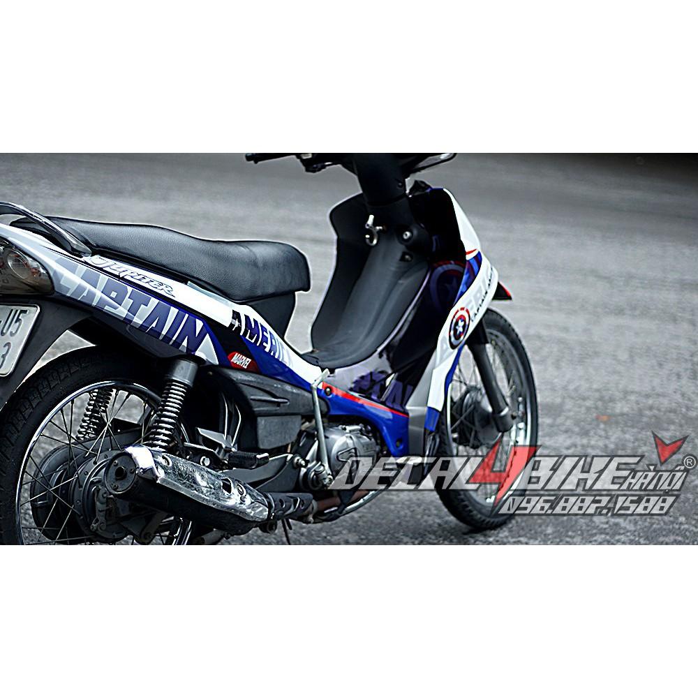 Tem trùm xe dành cho JUPITER MX CAPTAIN AMERICAN