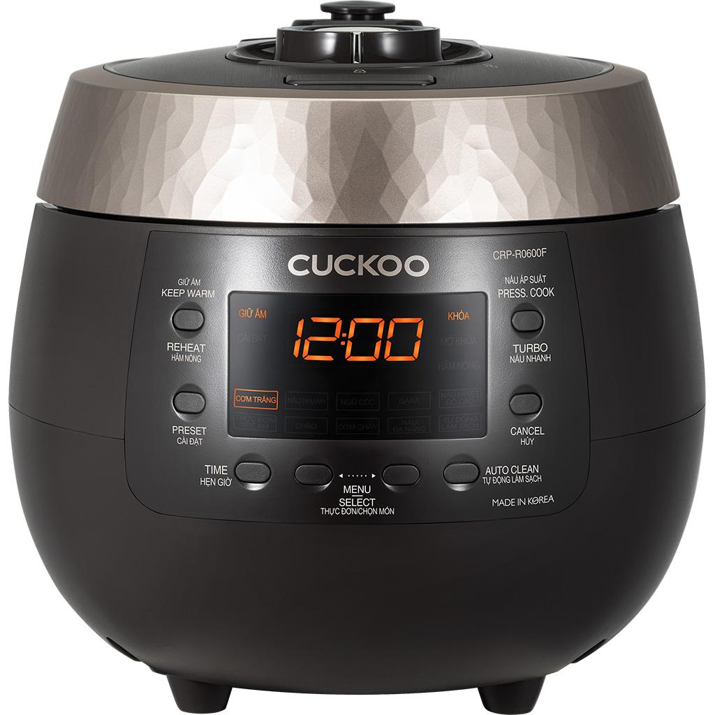 Nồi cơm điện tử áp suất Cuckoo 1.08 lít CRP-R0600F/BKGBCRVNCV - Hàng chính hãng