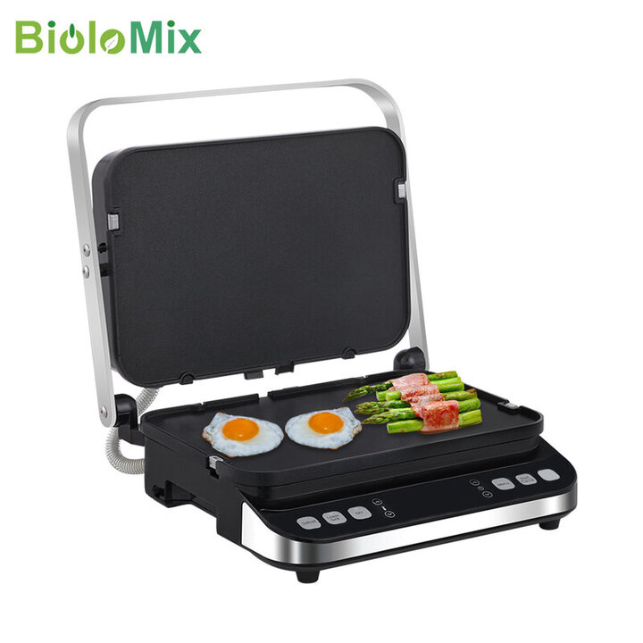 Máy nướng BBQ kiêm làm bánh 3 trong 1 cao cấp thương hiệu Biolomix BCG02D - Công suất: 2000W - HÀNG NHẬP KHẨU