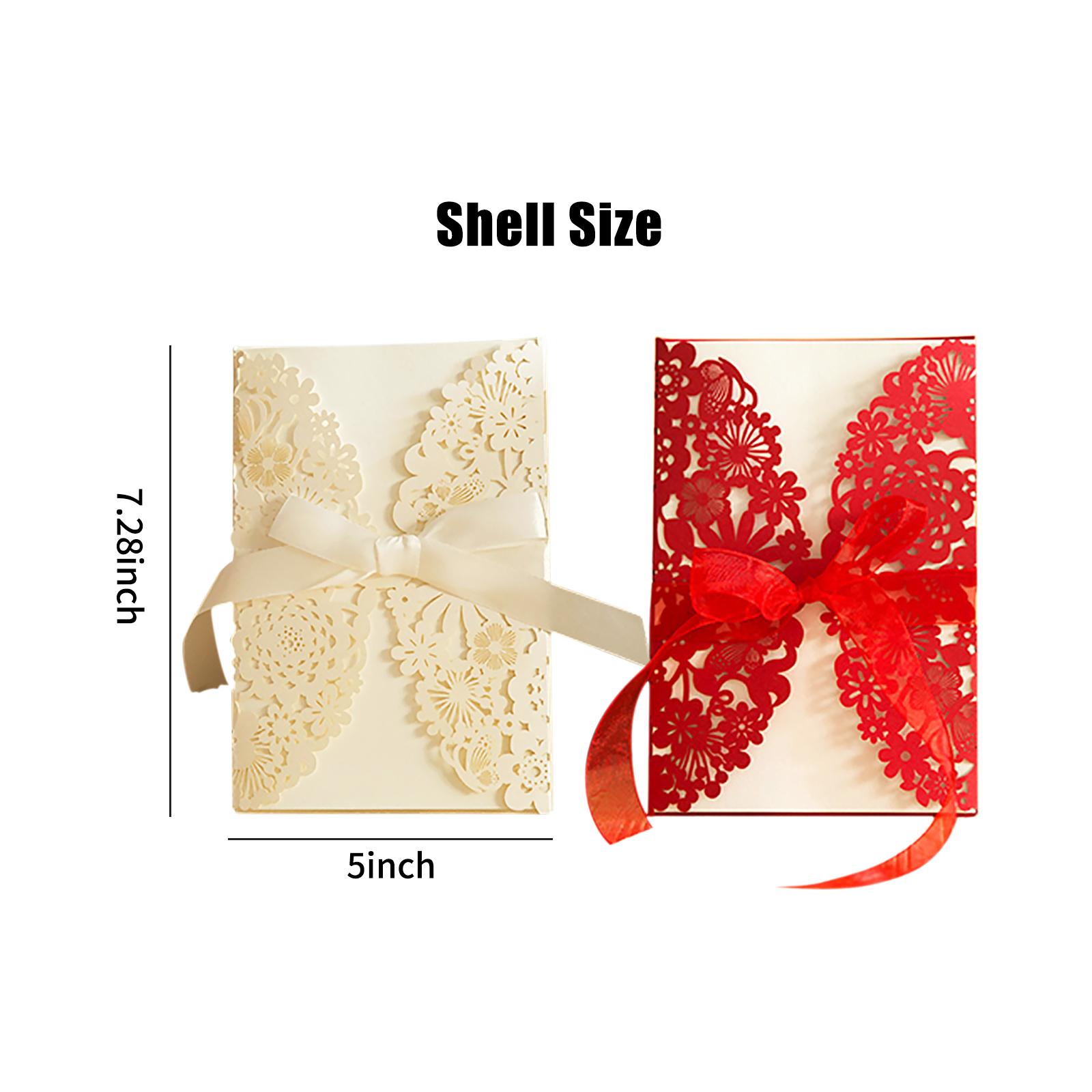 Thiệp Mời Đám Cưới Với Phong Bì Bowknot Cho Đám Cưới