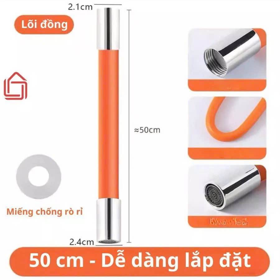 15cm Ống Nối Dài Vòi Nước Silicone Mở Rộng – Ống Nước Linh Hoạt, Dễ Dàng Sử Dụng, Bền Bỉ - HÀNG CHÍNH HÃNG - VÒI NƯỚC VÀ PHỤ KIỆN TƯỚI CÂY