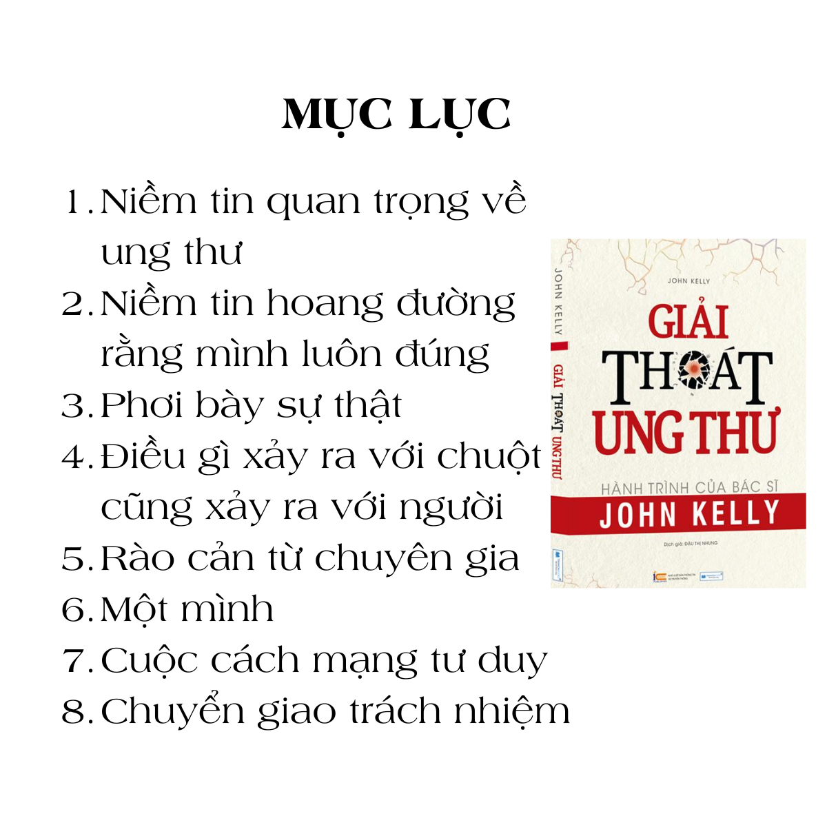Sách Giải thoát ung thư