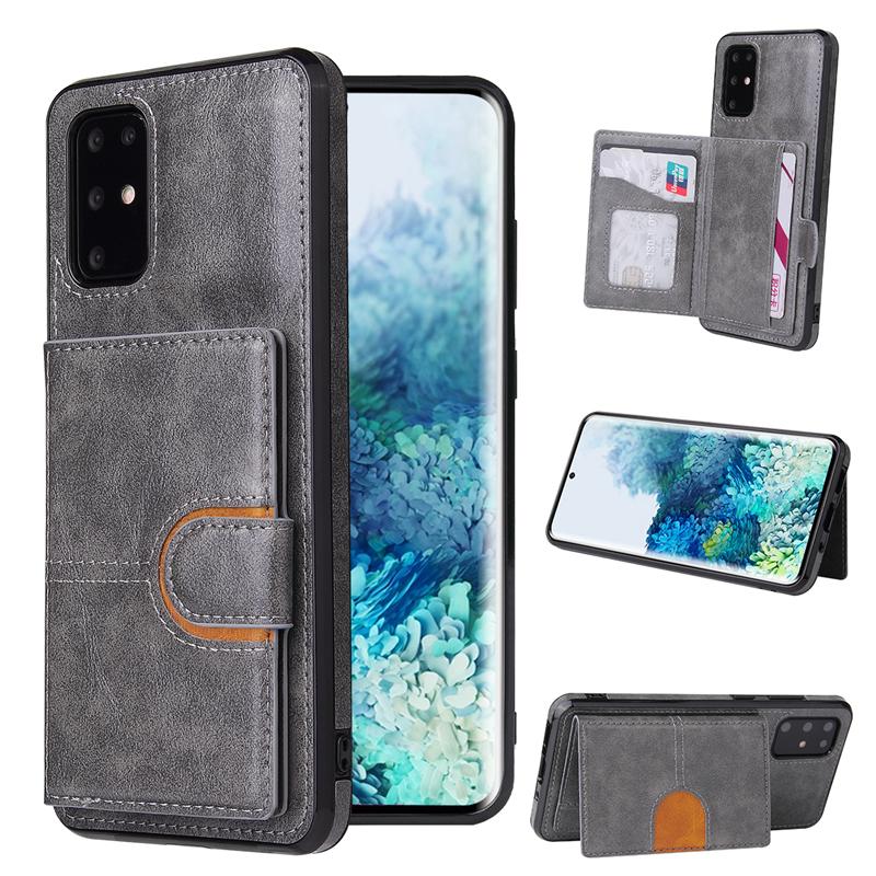Ốp điện thoại da nam châm phối ví đựng thẻ retro dành cho Huawei P40 P30 Pro