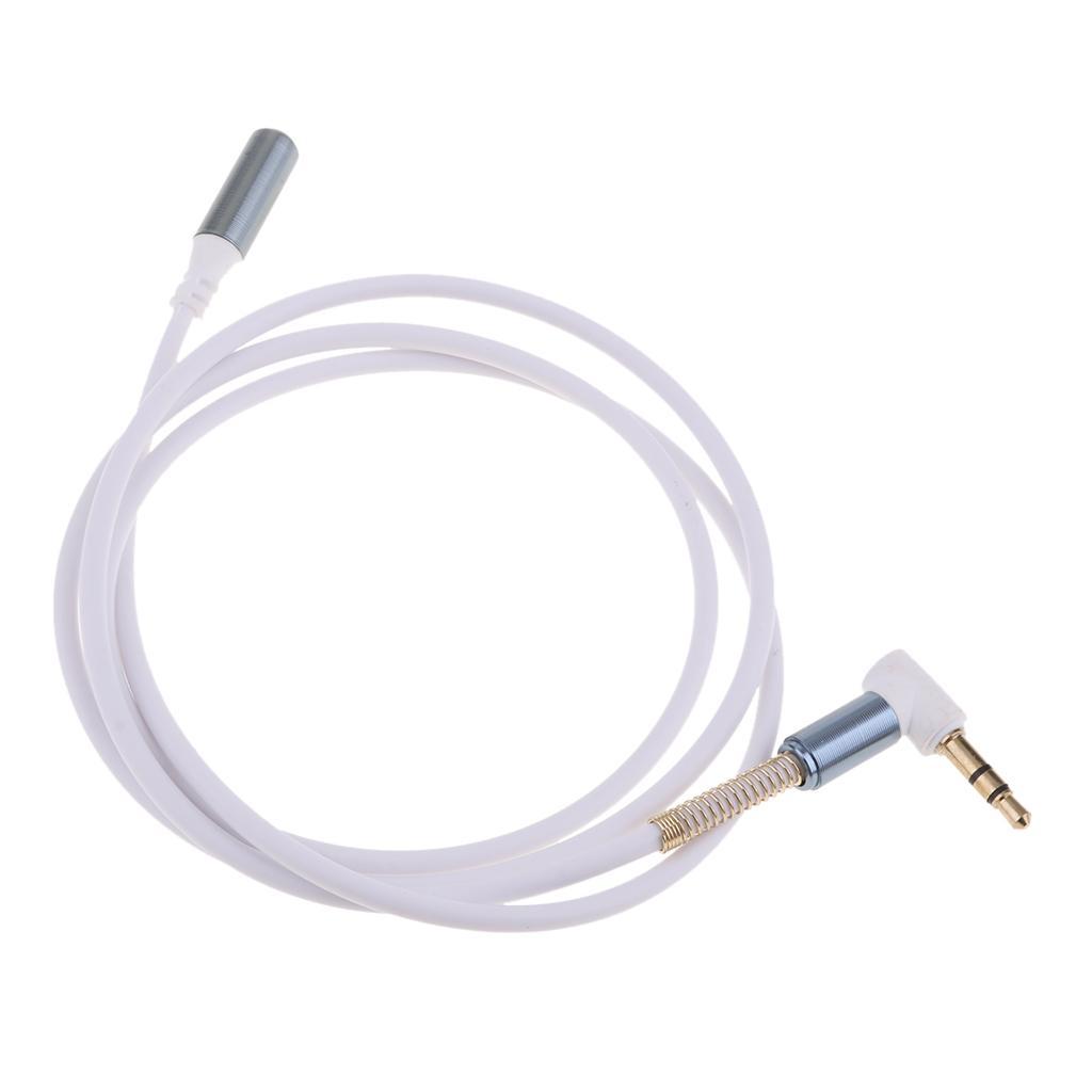 3.5mm Extension Audio Male to Female Aux Headphone Cable white