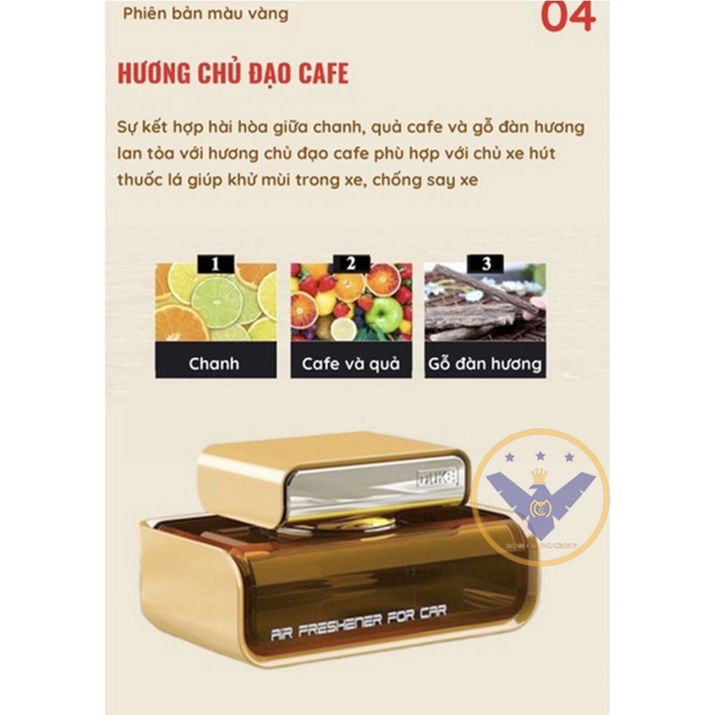 Nước hoa ô tô DUKE hương cafe gắn taplo xe hơi khử mùi nội thất 50ml