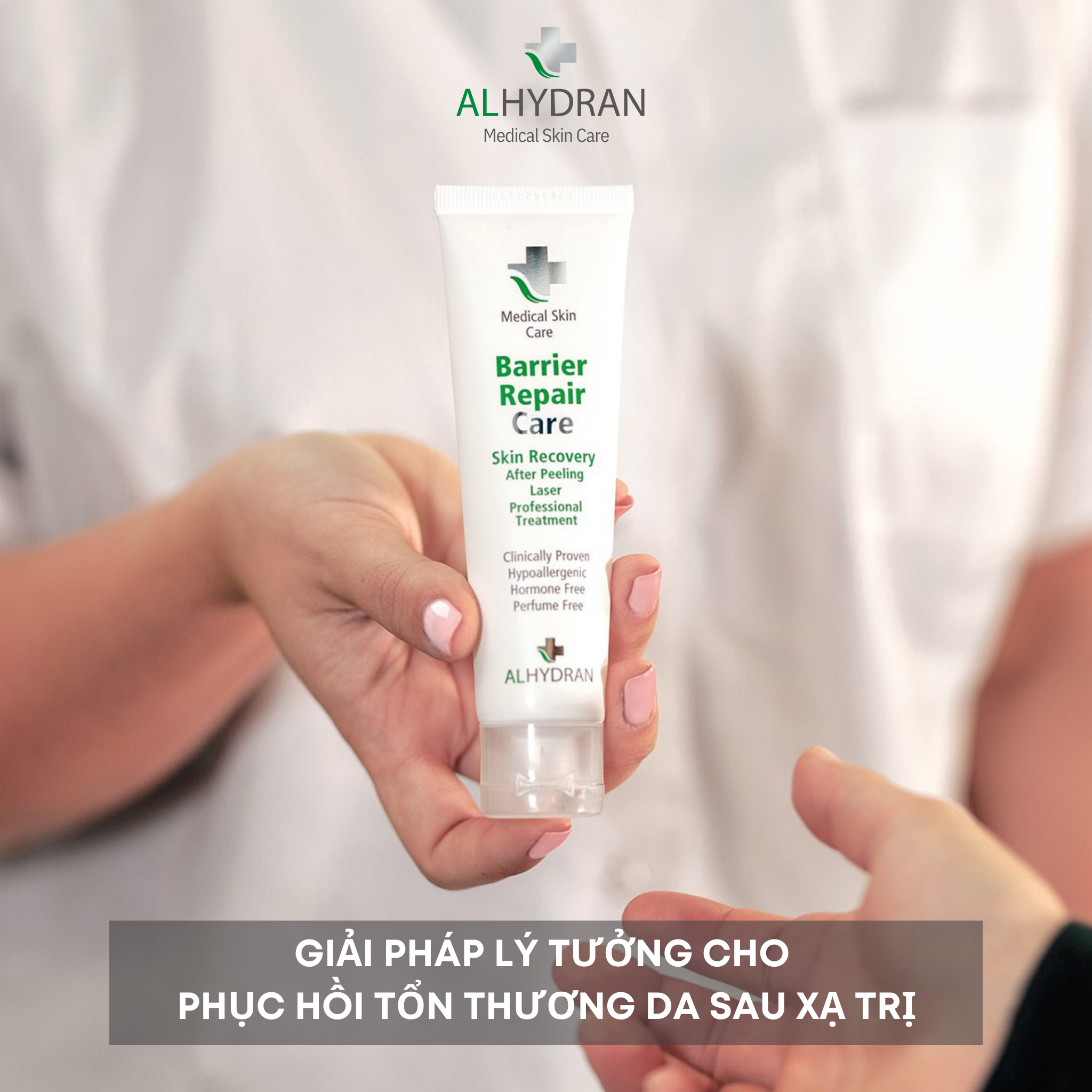 Kem bôi y tế dành cho phục hồi thẩm mỹ y khoa xạ trị, laser, peel da Barrier Repair Care 59ml làm mềm và làm dịu da