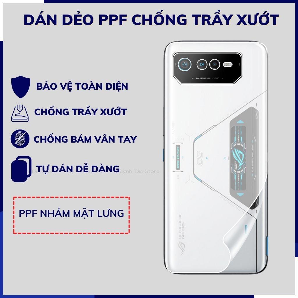 Miếng dán ppf rog phone 6 trong suốt hoặc nhám chống bám vân tay bảo vệ camera mua 1 tặng 1 phụ kiện huỳnh tân store