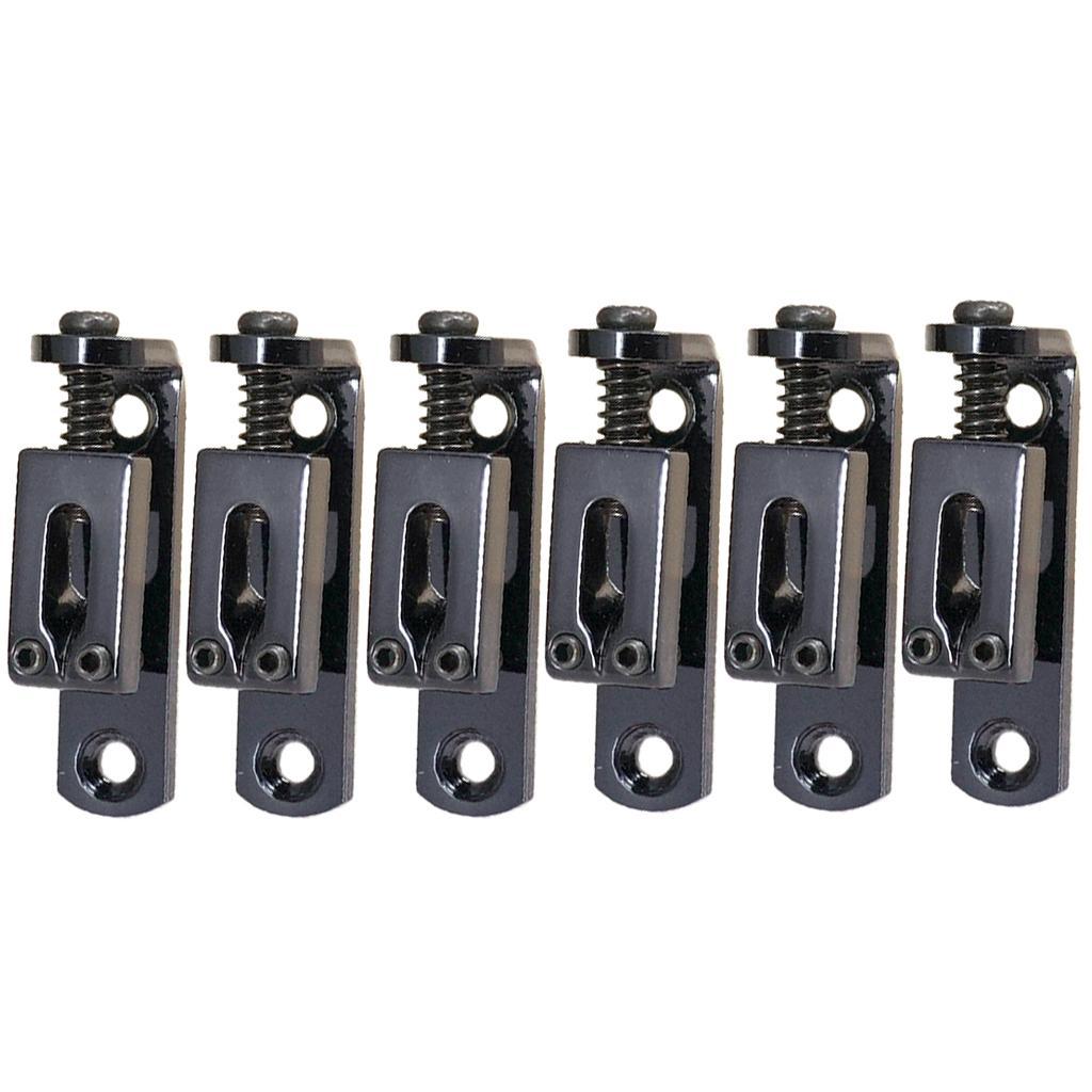 Metal Guitar Bridge Saddles with Wrench Screws for Electric Guitar