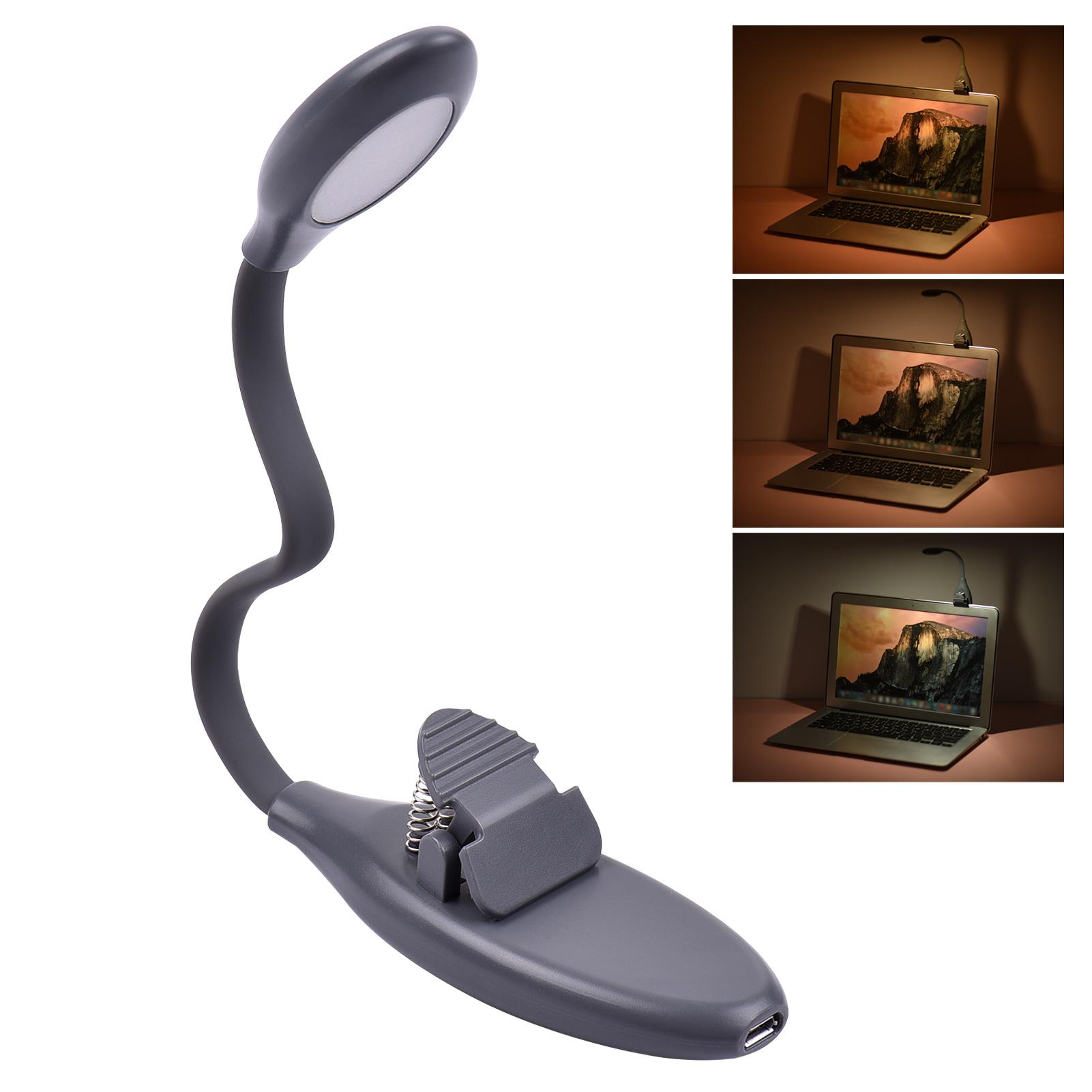 Rechargeable Book Light Clip-on Reading Light Eye-Care LED Light 3 Color Temperature Stepless Dimming with Magnet for