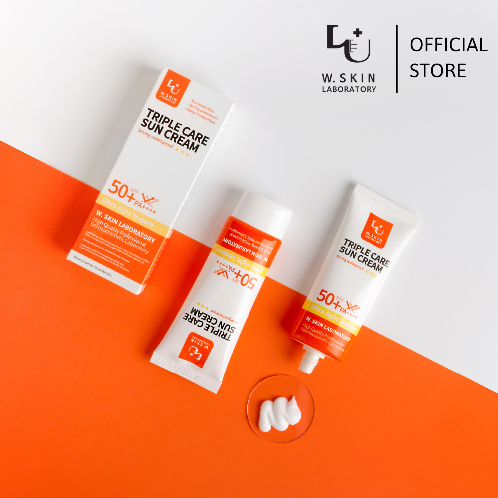 Kem chống nắng 3 tác động TRIPLE CARE SUN CREAM SPF50+/ PA++++ mỏng nhẹ, không gây bết dính, không để lại vệt trắng