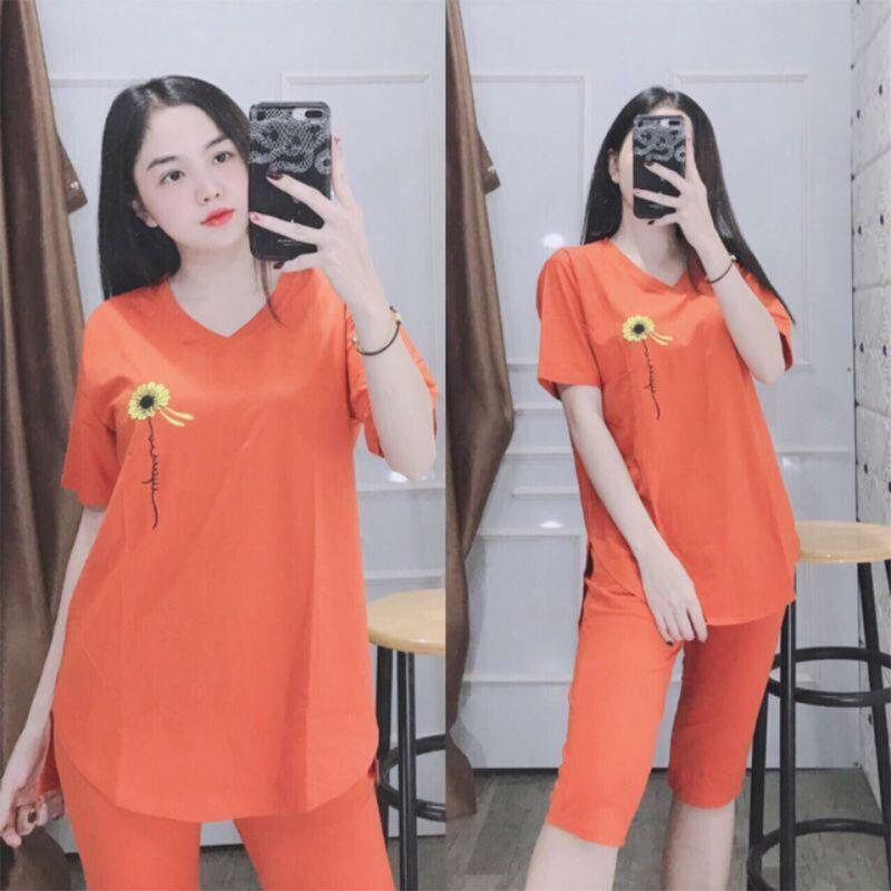 (Khai trương bán giá vốn) Đồ bộ mặc nhà thun cotton, đồ bộ nữ đẹp chất liệu thun cotton co giãn 4 chiều