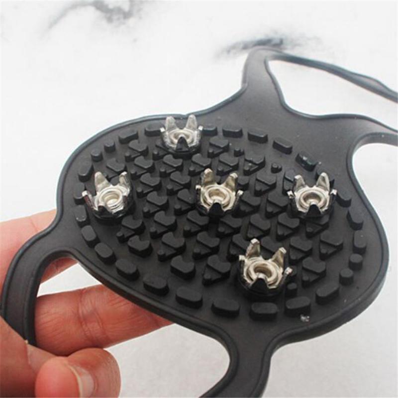 Anti skid shoe cover snow land five teeth country shoe nail children ski road anti falling ice grab shoe cover chain