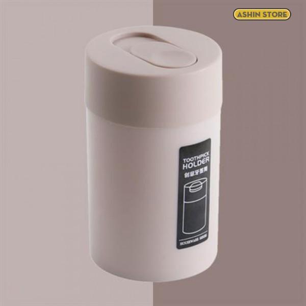 Hộp Đựng Tăm Toothpick Holder Nắp Trượt Vuông