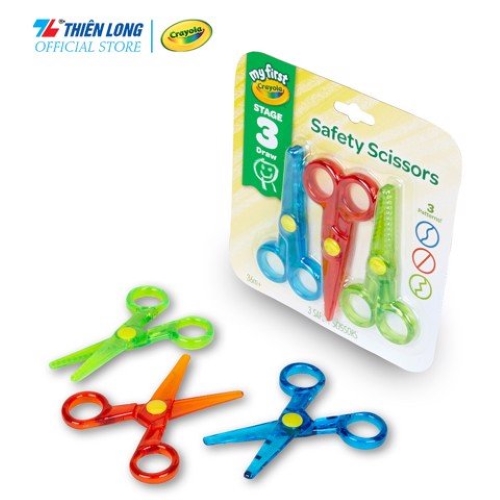 Bộ 3 kéo an toàn cho bé My Frist Crayola 3ct Safety Scissors