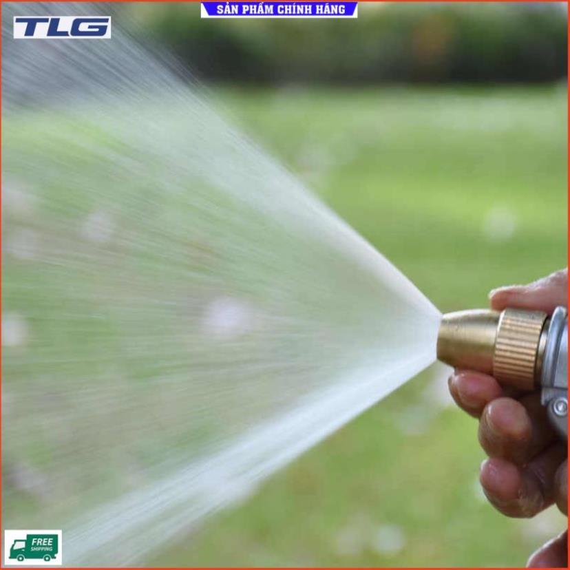 Rửa xe tưới cây Bộ dây và vòi xịt tăng áp lực nước 300% loại 25m cút đồng,nối đồng 206701