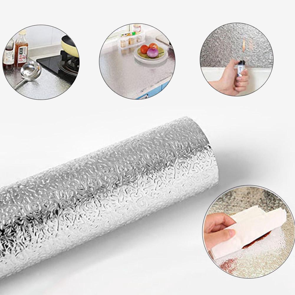 Giấy Bạc Dán Nhà Bếp Chống Thấm, Chống Bám Bẩn Dễ Vệ Sinh Dài Khổ 140x60cm