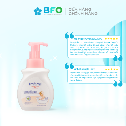 Sữa Tắm Gội Cho Bé Công Nghệ Anh Quốc Tami Natural 2 Trong 1 An Toàn Dịu Nhẹ 350ml