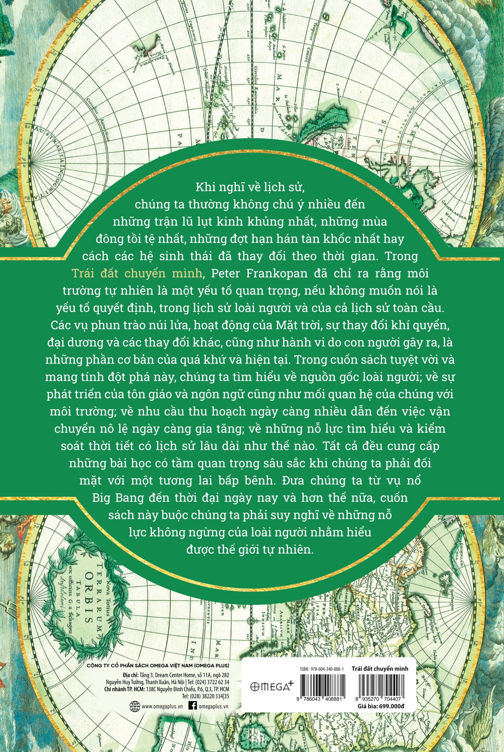 TRÁI ĐẤT CHUYỂN MÌNH - Một Lịch Sử Chưa Kể Về Nhân Loại - Peter Frankopan - (bìa cứng)