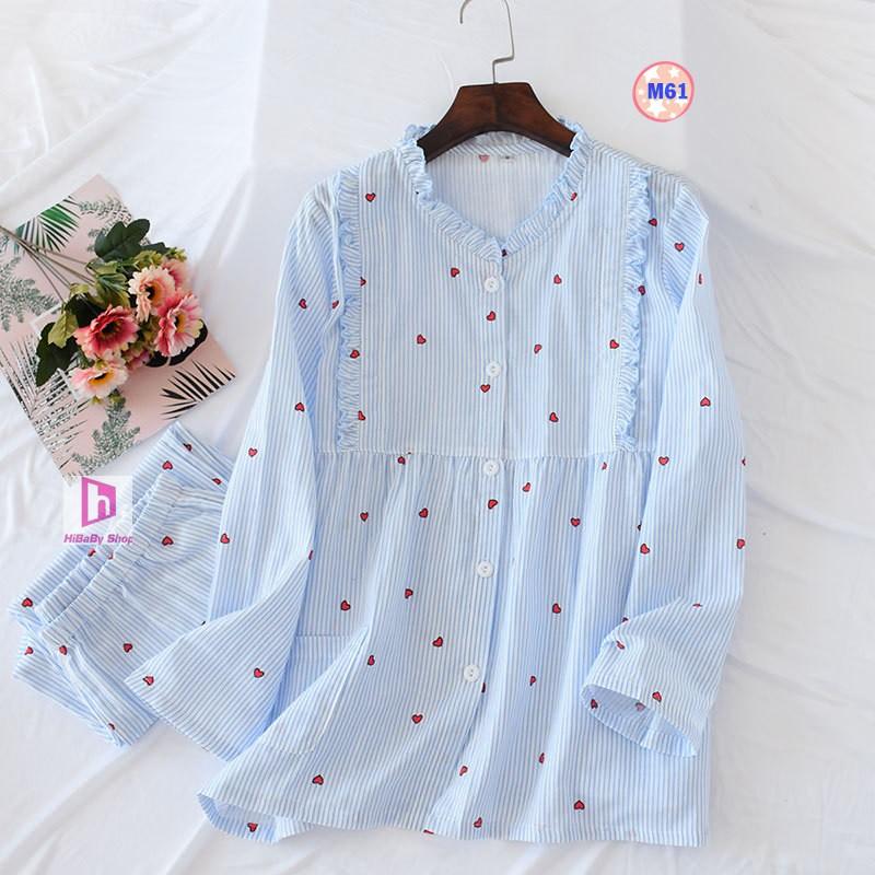 Pijama Sau Sinh (Thô Đũi) Mặc hè cực mát M3