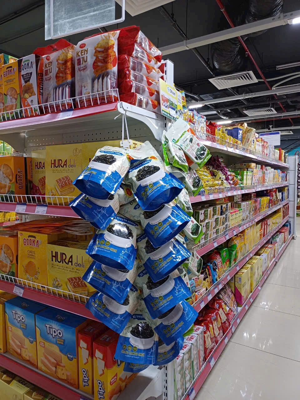 Rong biển ăn liền gói to 45g vị ô liu, chanh sả, truyền thống, ocop 4 sao, rong biển nguyên chất không phụ gia, hương liệu, chất bảo quản