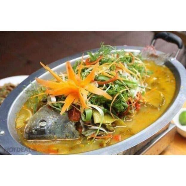 KHAY OM CÁ INOX- khay lẩu cá inox cao cấp