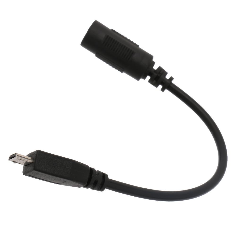 Micro USB Male to 5.5x2.1mm Female DC Power Plug Charging Adapter