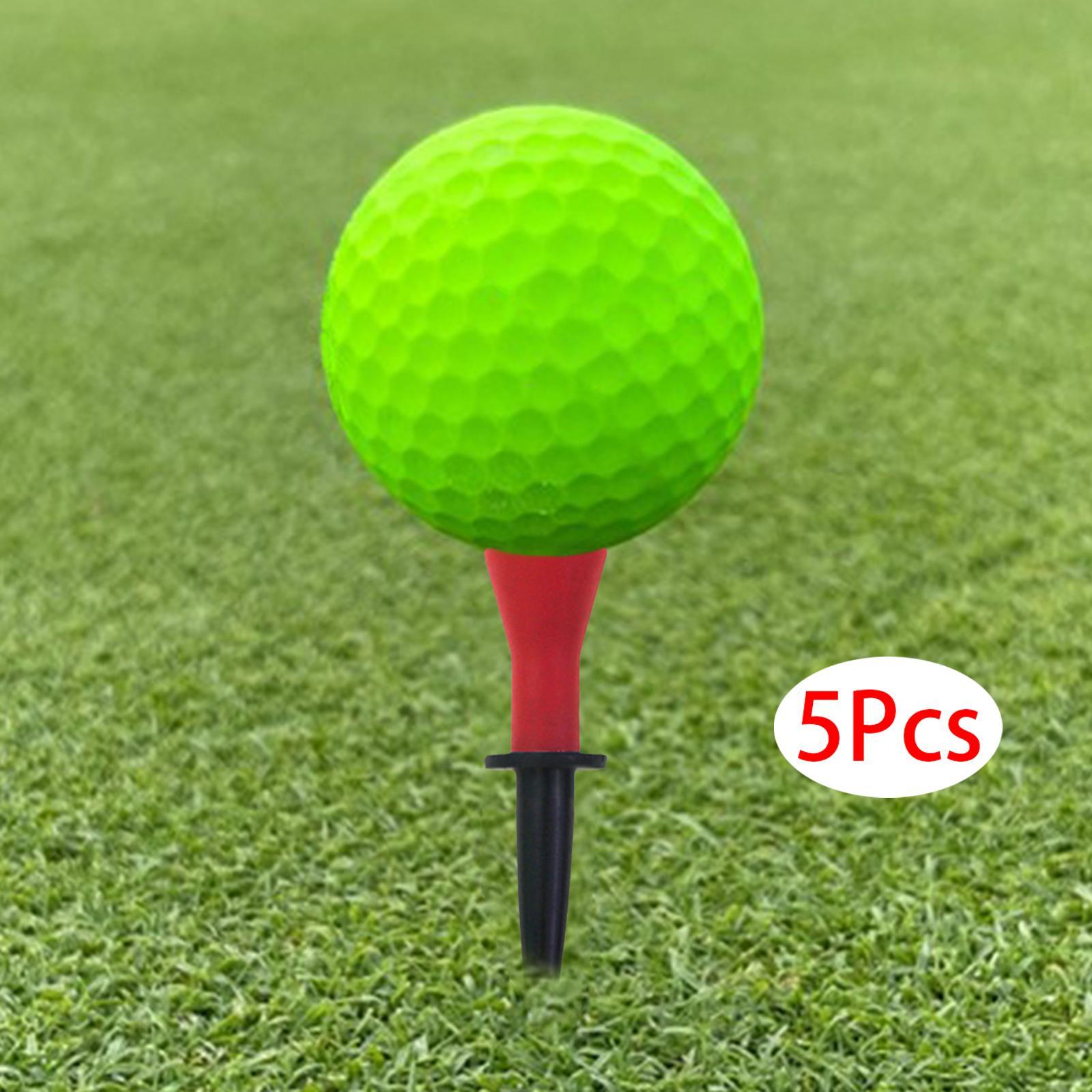 5Pcs Rubber Golf Tees Golfing Tees Golf Swing Trainer Aid Golf Club Tools Step up Golf Tees Golf Ball Holder for Exercise, Beginner, Women Men
