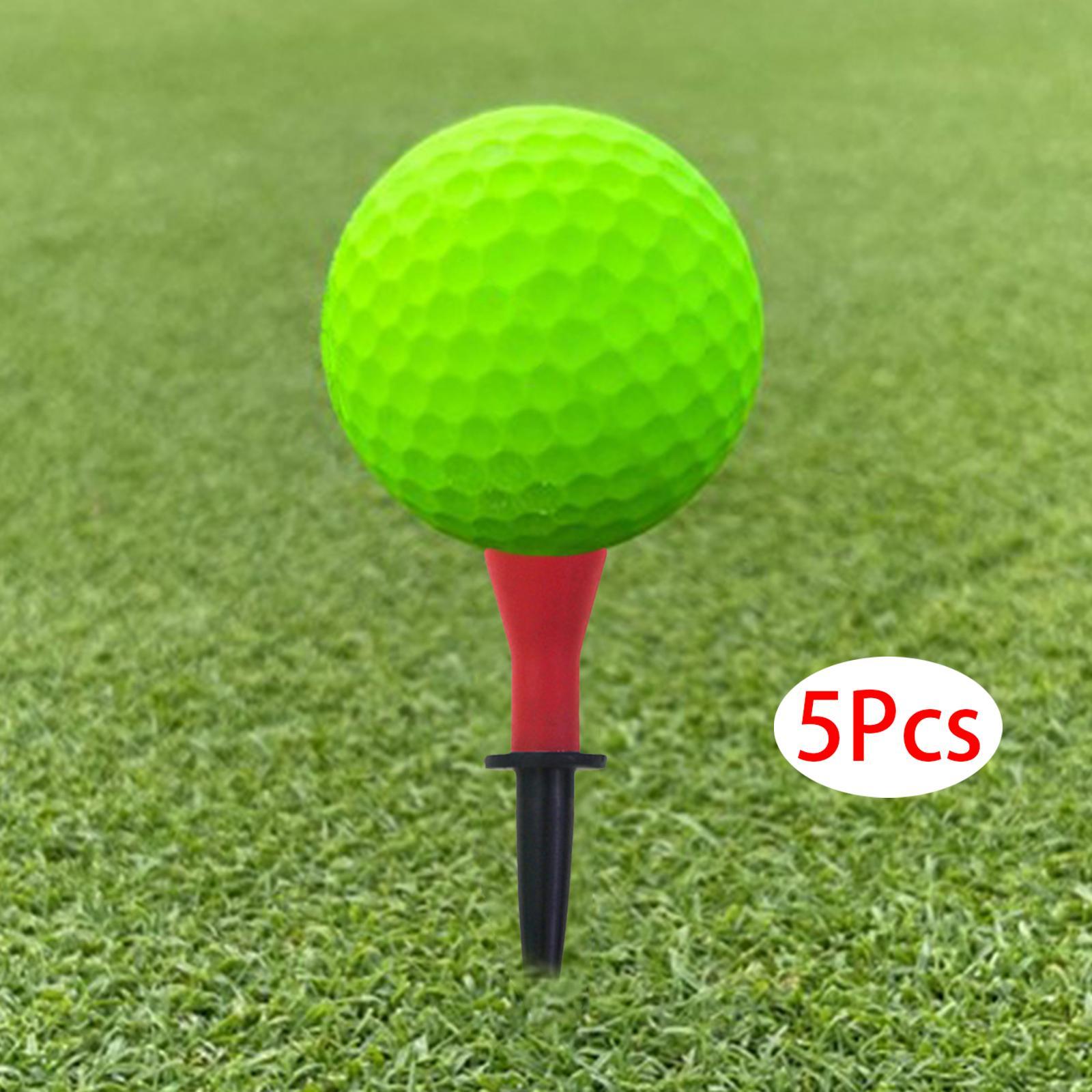 5x Rubber Golf Tees Professional Backyard Practice Exercise Golf Ball Holder