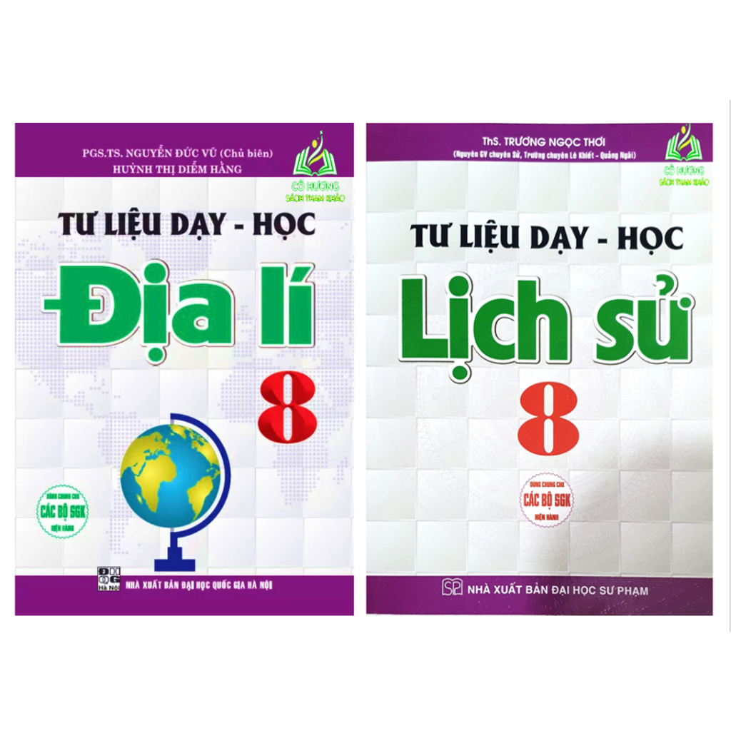 Sách - Tư Liệu Dạy - Học: Lịch Sử 8 + Địa Lí 8